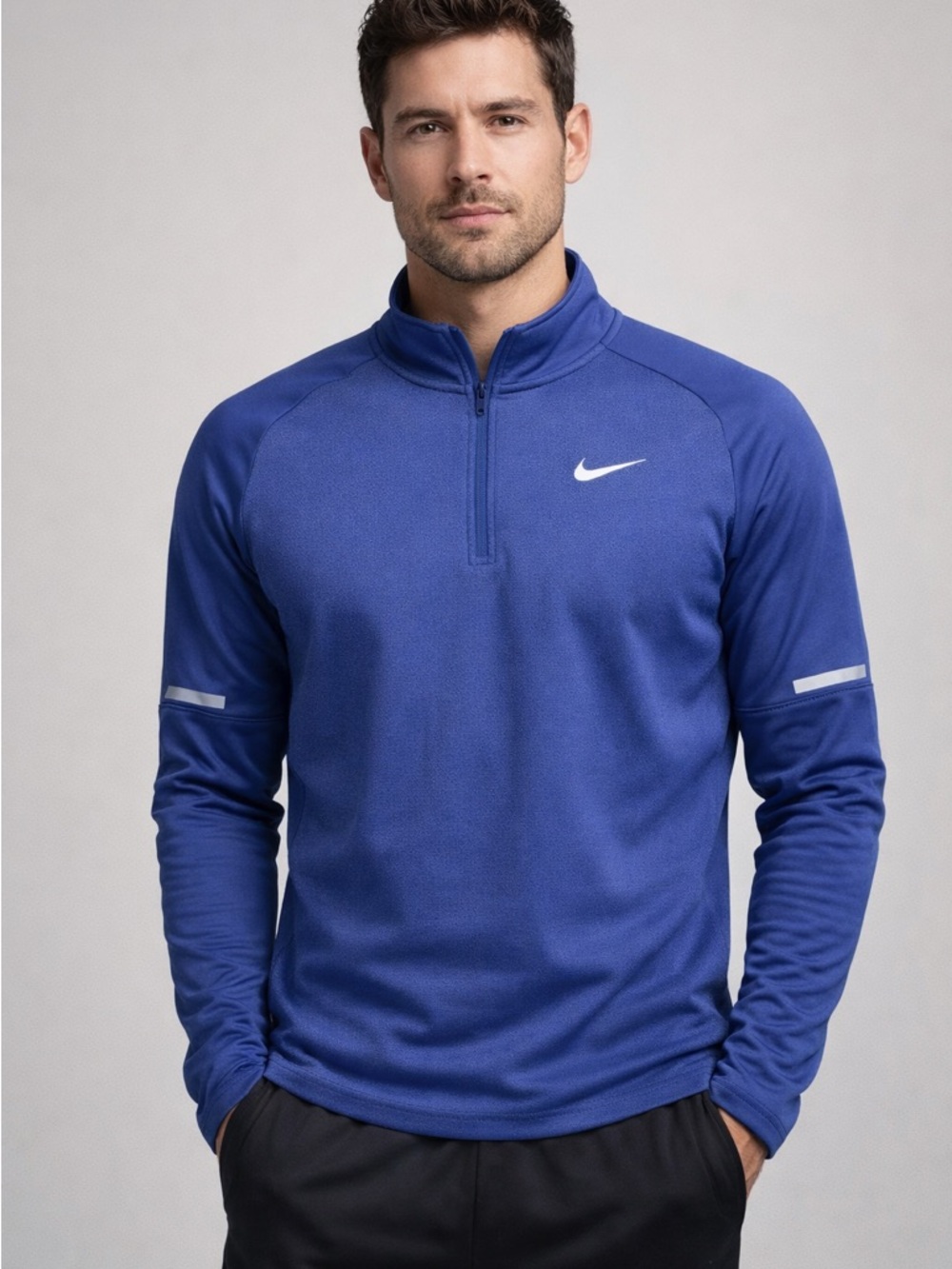 Nike Men’s Royal Blue Half-Zip Performance Jacket